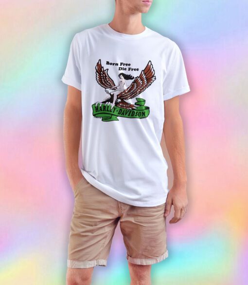 Vintage Harley Davidson Born Free Die T Shirt
