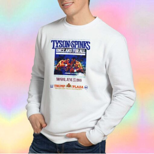 Vintage Mike Tyson Vs Michael Spinks Retro Boxing Sweatshirt