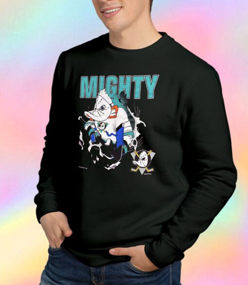 Vintage Nutmeg Mighty Ducks Double Sided Sweatshirt