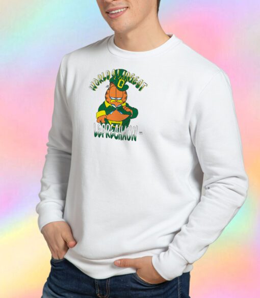 Garfield The Cat Worlds Largest Leprechaun Sweatshirt