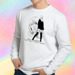 Billie Eilish Happier Than Ever Lyrics Boyfriend Fit Girls Sweatshirt