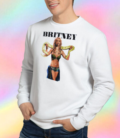 Britney Spears Britney Snake Photo Sweatshirt