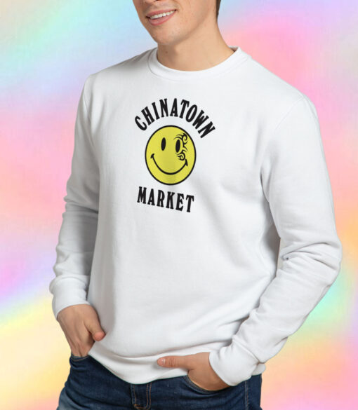 Chinatown Market Mike Tyson Smiley Face Sweatshirt