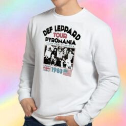 Def Leppard Pyromania Usa Tour 1983 Sweatshirt
