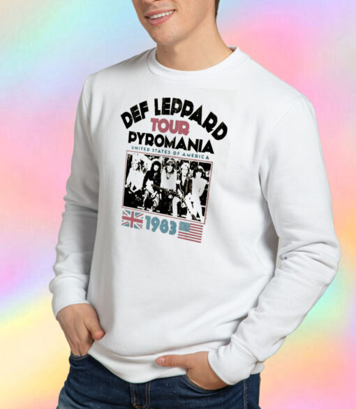 Def Leppard Pyromania Usa Tour 1983 Sweatshirt