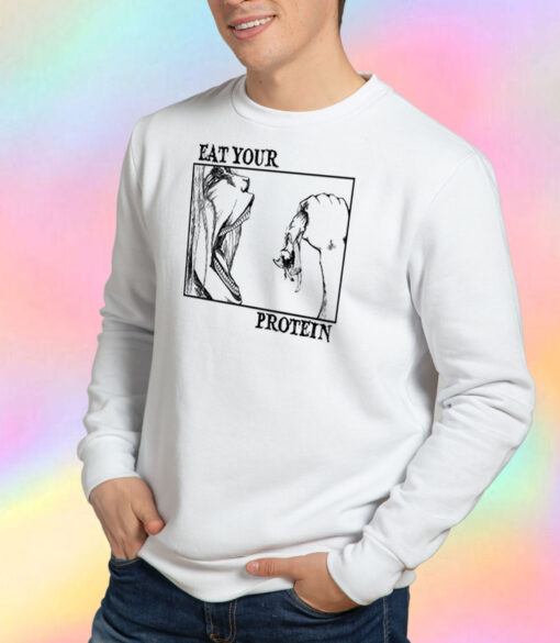Eat Your Protein Attack On Titan Anime Gym Sweatshirt