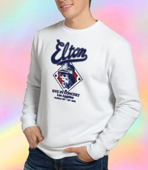 Elton John Live In Los Angeles 1975 Sweatshirt