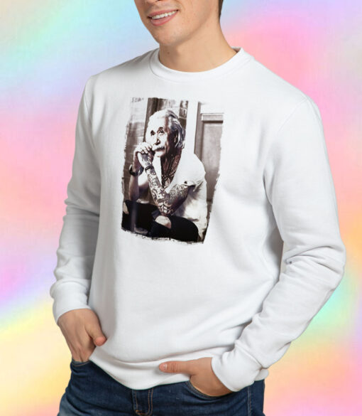 Funny Albert Einstein Tattoo Sweatshirt