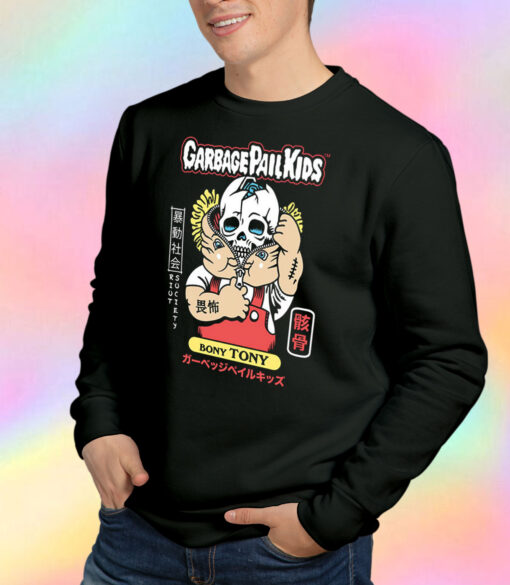 Garbage Pail Kids Bony Tony Cool Skull Sweatshirt