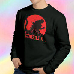 Godzilla Cool Japanese Kaiju Movie Monster Sweatshirt