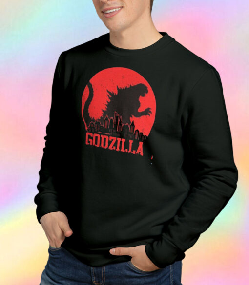 Godzilla Cool Japanese Kaiju Movie Monster Sweatshirt
