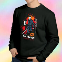 Halloween Michael Myers Samurai Kanji Sweatshirt