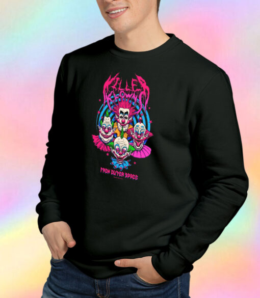 Killer Klowns From Outer Space Heavy Metal Black Sweatshirt