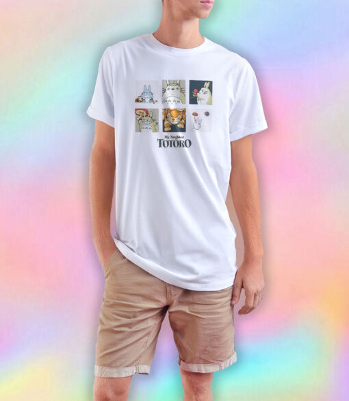 Studio Ghibli My Neighbor Totoro Art Grid T Shirt