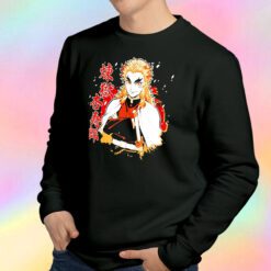 Demon Slayer Kimetsu No Yaiba Kyojuro Rengoku Anime Sweatshirt