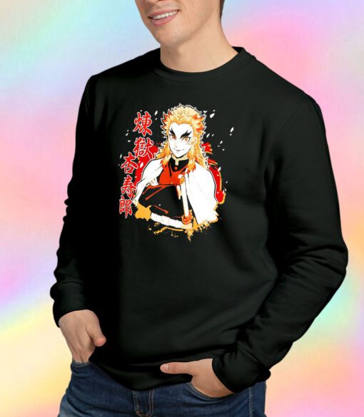 Demon Slayer Kimetsu No Yaiba Kyojuro Rengoku Anime Sweatshirt