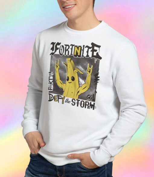 Fortnite Peely Defy The Storm Sweatshirt