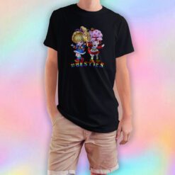 Funny Rainbow Brite Strawberry Shortcake Besties T Shirt
