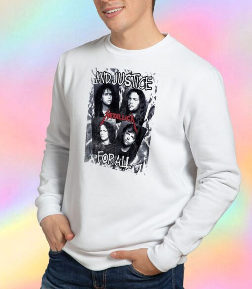 Metallica And Justice For All Band Photos Sweatshirt