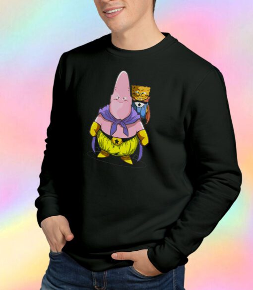 Saiyan SpongeBob Majin Buu Funny Sweatshirt