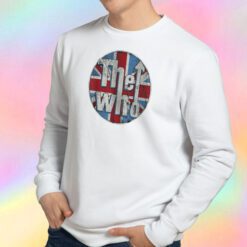 The Who Distessed Union Jack Circle Logo Sweatshirt