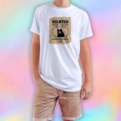 Wanted Dead and Alive Schrodinger's Cat T Shirt
