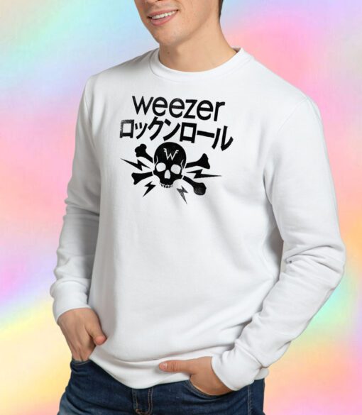 Weezer Japanese Skull & Crossbones Sweatshirt