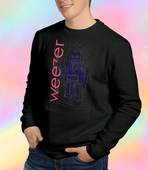 Weezer Robot Radio Rock Band Sweatshirt