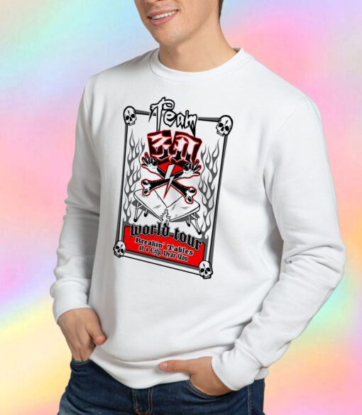 World Tour Breakin Tables Dudley Boyz Team 3D Sweatshirt