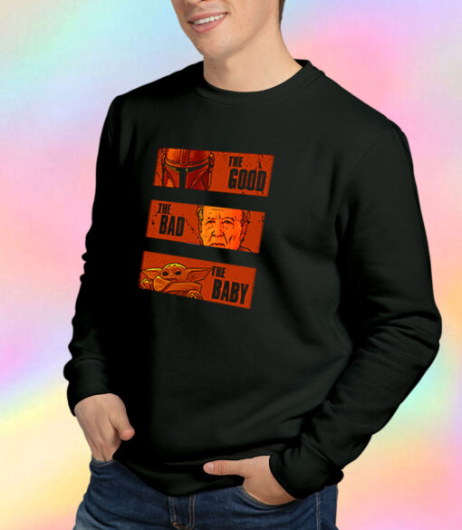 Baby Yoda Good Bad The Mandalorian Sweatshirt.jpeg