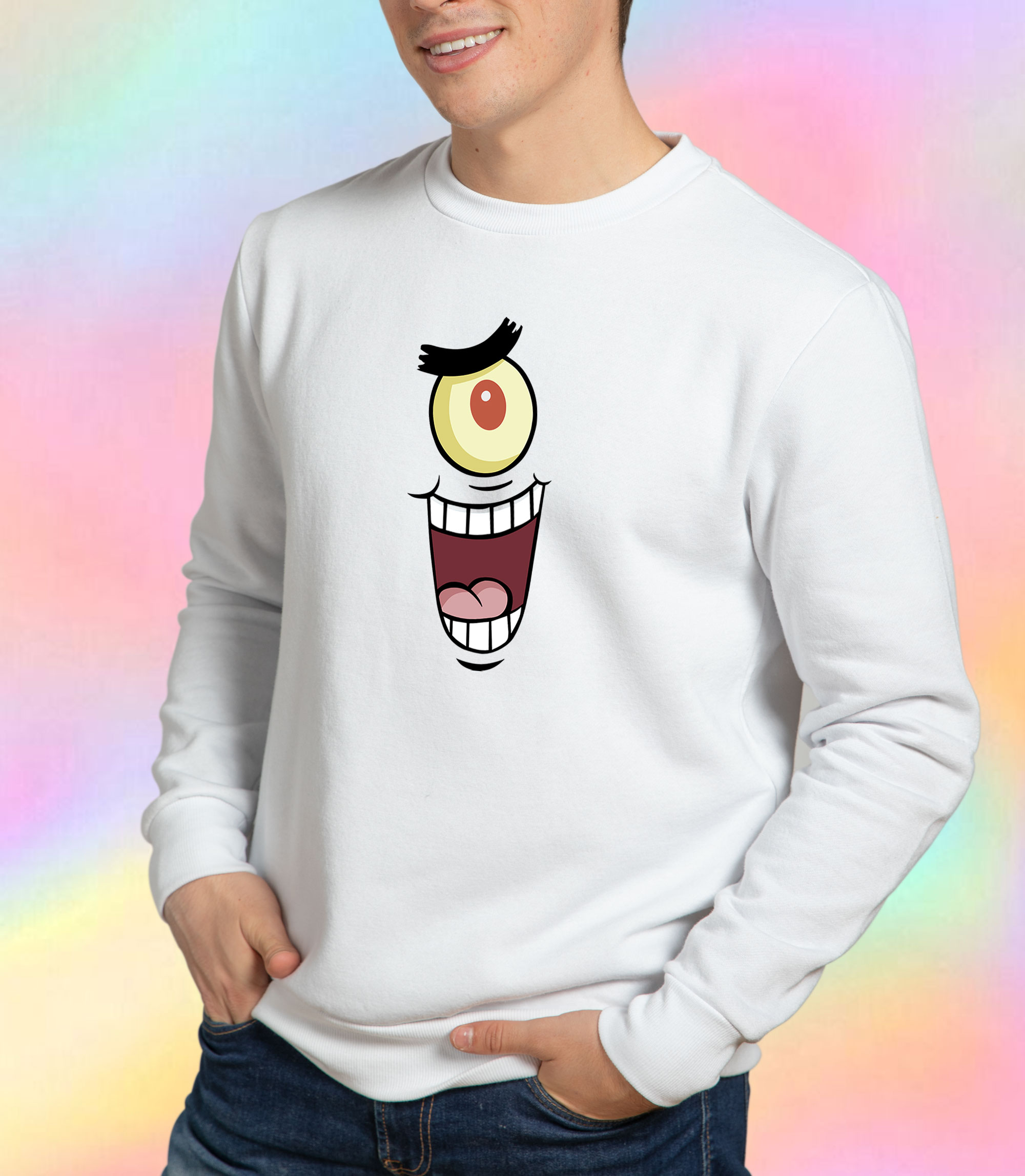 Bad Nickelodeon Plankton Face Sweatshirt.jpeg