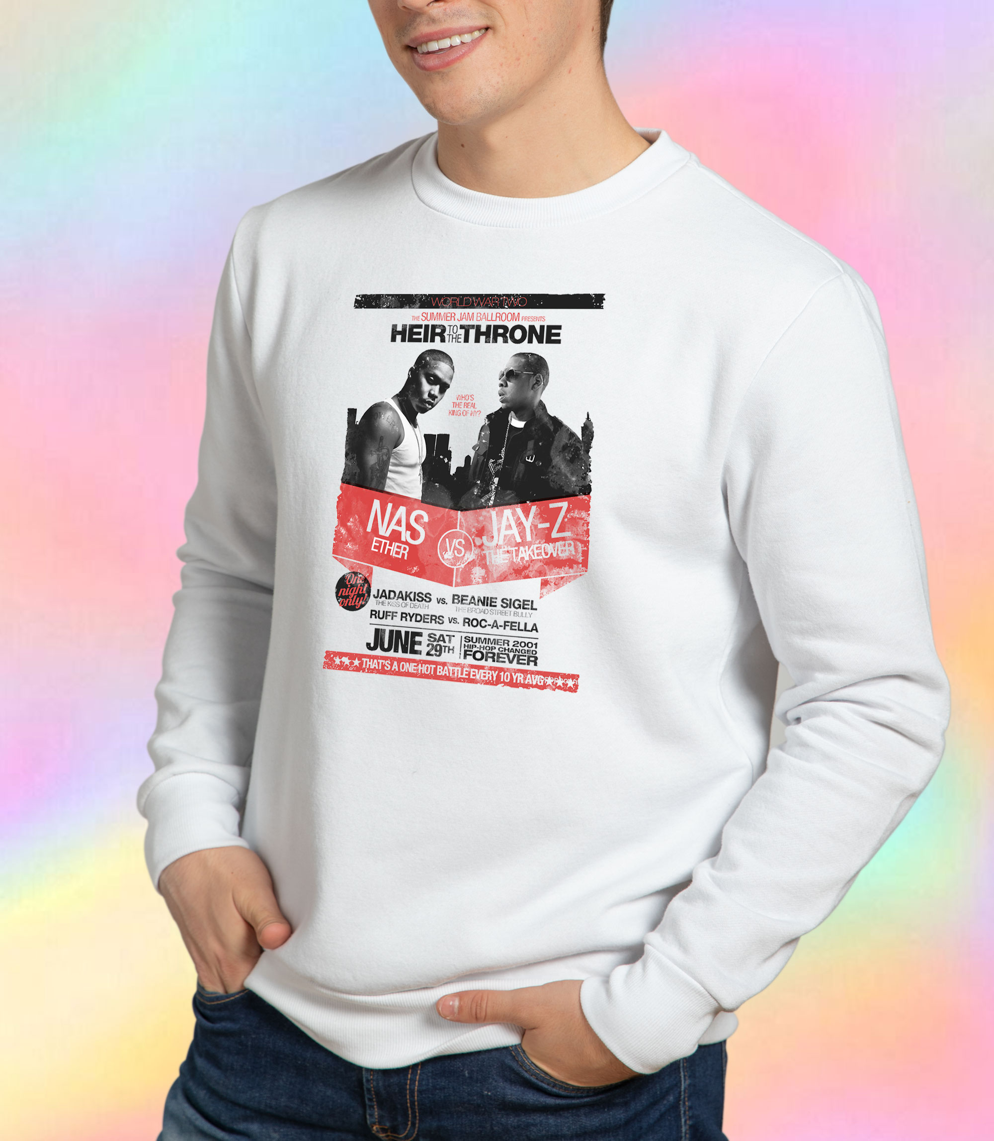 Jay Z vs Nas Heir to the Throne Sweatshirt.jpeg