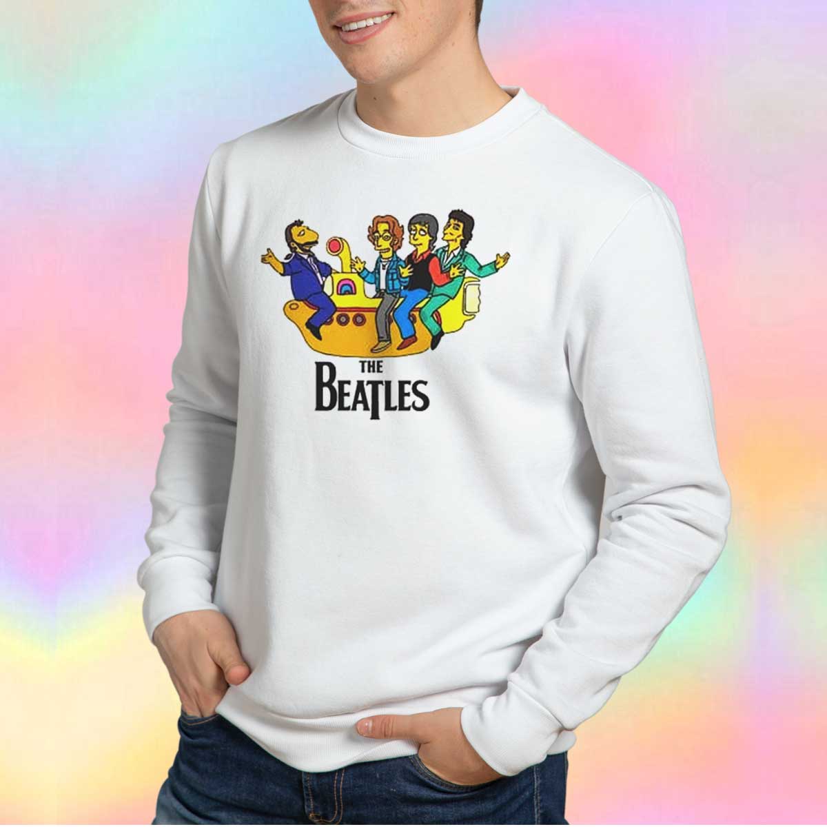 The Beatles Logo The Simpsons tee Sweatshirt.jpg